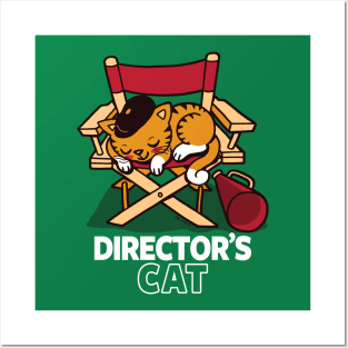 Director's Cat Funny Cute Cat Funny Literal Meme Posters and Art